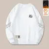 Sudadera de Terciopelo para Hombre Otoño e Invierno Jersey de Cuello Redondo de Manga Larga Camiseta Base para Hombre Tops Versátiles Casuales Holgados para Hombre Ropa de Hombre