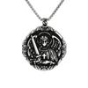 Europeu e Americano Pingente Masculino de Aço Inoxidável Personalizado Retrô Grego Antigo Saint Michael Angel