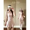 Camisa Polo Elegante de Gola V Estilo Coreano para Mulheres, Verão Slim Fit Cintura Marcada Gola Reversível Esportiva Tênis Manga Curta