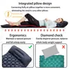 2024 Pie Nuevo Individual Rombo TPU Esterilla Inflable Tienda de Campaña Exterior Ultra Ligera Portátil Esterilla Impermeable Cama Inflable