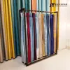 Mobiliario Suave Textiles para el Hogar Cojín de Sofá Tela Estante de Exhibición Cortinas Estante de Exhibición de Tarjetas Colgantes Exposición Estante de Exhibición de Tarjetas de Color