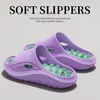 Pantuflas de masaje para pies modelo nuevo de verano 2026, con suela gruesa, para interior, hogar, baño, antideslizantes, transpirables, resistentes al desgaste, sandalias para mujer