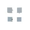 Conector de Tira de Luz Recto de Silicona Flexible con Salida Lateral, Enchufe de Línea de Fábrica, 2525 3030, Funda de Goma, Venta al por Mayor
