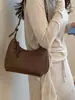 Bolso de Hombro Simple de Moda para Mujer, Diseño Minimalista, Bolso de Axila, Bolso Transfronterizo de Mano Súper Popular con Patrón Tejido