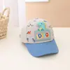 Gorra de béisbol pequeña de dinosaurio para niños, linda de dibujos animados, nueva para niños, gorra de pico de pato, estilo coreano, gorra para chico, venta al por mayor K514