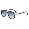 3552 Óculos de Sol de Metal com Lente Dupla Óculos de Sol Comércio Eletrônico Transfronteiriço Exportação Amazon Uv400 Tendência de Moda Pc