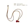 Collar brújula de mortero valiente en oro antiguo y oro del mismo estilo de Wei Xue, cadena de clavícula simple de alta gama, moda exquisita, para mujer