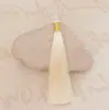 12cm cerrado hilo dorado Seda de Hielo Borla DIY hecho a mano hanfu cheongsam solapa de presión borla colgante adornos para oreja