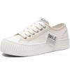 Zapatos de Lona para Mujer 2023 Nuevos Punta Redonda Zapatos Casuales Biscuit Rojo Vino Diseño Original Zapatos Planos de Nicho para Mujer