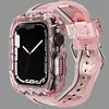 Para relógio Apple S8 Applewatch se pulseira iwatch de TPU transparente ondulada com glitter peça única