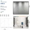 Pared de Fondo de TV de Piedra Sinterizada 1200x2700 Encimera de Piedra Sinterizada Baldosa de Mármol Blanco Veta Continua Piedra Sinterizada al por Mayor