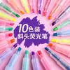 Bolígrafos de Diario Protectores de Ojos Transfronterizos, Marcadores Fluorescentes para Estudiantes de Primaria, Marcadores de Colores para Estudiantes de Secundaria para Tomar Notas