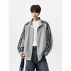 Chaqueta deportiva con bloques de color para hombre, estilo Chanel, otoño, nueva, con cuello alto, sudadera, chaqueta unisex