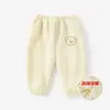 Calça de cashmere quente para bebê outono e inverno calça de bebê folgada de lã macia macacão infantil calça infantil vestuário infantil atacado