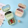 Espejo de Maquillaje Plástico Tipo Cajón Caja de Almacenamiento de Joyería Multicapa Estilo Ins Dormitorio Estudiantil Plegable Espejo de Maquillaje de Belleza con Tapa