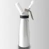 Batidor de Crema de Acero Inoxidable de 500ml Espumador de Leche Café Cold Brew Té con Leche Pistola Decoradora Espumador de Leche Comercial de Aluminio de 1L