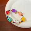 Pulseira de Miçangas Coloridas de Dopamina de Verão Personalidade Infantil Doce Exquisita Moda Criativa Desenho Animado Pulseira Versátil para Mulheres