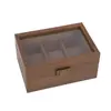 Caja de Relojes Modelo Nuevo Transfronteriza, Caja de Almacenamiento para Relojes de Madera de Nogal Negro con Almohada Dura, Caja de Exhibición de Relojes de Lujo Ligero de Alta Gama, Caja de Almacenamiento
