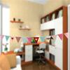 Liquidación Banner de Cumpleaños Flor Feliz Cumpleaños Bandera de Dibujos Animados Banner de Cumpleaños para Hornear Bandera Triangular