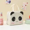 Nueva bolsa creativa para lonchera para estudiantes de primaria, bolsa engrosada para llevar el almuerzo, lonchera portátil para trabajadores de oficina, engrosada con papel de aluminio aislante