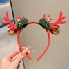 Diadema de Cabeza de Oso Navideño para Mujer, Diadema de Ambiente Festivo para Fiesta, Accesorios para el Cabello Pinza para el Pelo con Lazo de Disfraz Cosplay