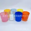 Copo de Vela Personalizado Recipiente de Vidro Transparente Copo Vazio para Aromaterapia Ornamento de Castiçal Romântico para Quarto Copo de Vidro Sprayável Multicor