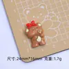 Oso Lindo Dibujo Animado Hecho a Mano DIY Accesorios para Joyería Pegamento de Crema Resina Accesorios Pequeños Hebilla de Zapato con Agujero Paquete de Material