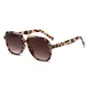 Gafas de sol de estilo europeo y americano con montura grande y doble puente para mujer, adecuadas para rostros cuadrados y redondos, con un aspecto de alta gama, populares en línea, gafas de sol para hombre que hacen que los rostros grandes parezcan más delgados