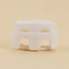 Fivela de Mola de Plástico Personalizada com Duas Aberturas, Fivela Colorida Semi-Transparente de Pressionar Nariz de Porco, Fivela de Sino para Moletom Preto e Branco