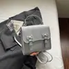 Mochila Coreana Simple de Color Sólido para Mujer, Nueva Colección Primavera 2026, Bolso de Hombro Texturizado de Moda, Bolso de Mano Dulce