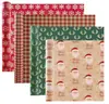 Papel para Presente de Natal Rolo Grande Popular Transfronteiriço Papel de Presente de Natal Amarelo Kraft Retrô Ecológico Papel de Presente de Natal