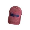 Gorra de Béisbol Retro Estilo Americano para Mujer Primavera y Verano Bordado Estilo Coreano Combinación Versátil Mostrar Cara Ala Pequeña Ancha Pico de Pato Sombrero Cabeza Grande Wai