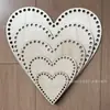 Cesta de ganchillo con base de madera, cesta redonda en blanco con base de madera, base creativa de cesta redonda hecha a mano para almacenamiento, productos de madera