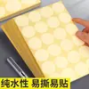 Papel para etiquetas autoadhesivas redondo transparente de PVC, pegatina de lunares, pegatina de sellado de plástico impermeable, etiqueta autoadhesiva