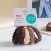 Paquete de 5 Gomas para el Cabello Sin Costuras con Alta Elasticidad, Spandex, Sin Costuras Visibles, Bucles de Toalla Jacquard, Bandas para el Cabello que No Dañan el Cabello