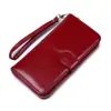 Carteira Nova Feminina Longa com Zíper e Fivela Grande Capacidade Multi-Compartimento para Cartões Bolsa para Cartões Bolsa Tudo-em-Um Bolsa de Mão Venda Quente