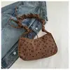 Bolso de Hombro con Estampado de Lazo de Amor Coreano para Mujer, Bolso Tote de Gran Capacidad, Bolso de Viaje, Bolso de Compras