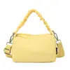 Bolsa de Mão Casual Feminina Transfronteiriça 2025 Nova Moda Bolsa de Pano de Mão Cor Sólida Leve Bolsa Transversal para Celular