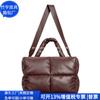 Bolso Tote de Nylon RPET con Relleno de Plumas, Bolso Tote para Ropa Relleno de Algodón Reciclado, Bolso de Axila de Nylon RPET, Fábrica Personalizada