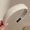 Faixa de cabeça de alta qualidade estilo coreano com aba larga, faixa de cabelo de tricô para outono e inverno, presilha para franja da testa, acessório de cabelo estilo vintage