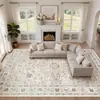 Alfombra grande estilo persa para sala de estar, hogar, plantas y flores, resistente al desgaste y duradera, alfombra para sofá y mesa de centro en stock