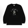 Suministro Transfronterizo y Comercio Exterior Mayorista Marca de Moda Camiseta de Manga Larga Cabeza de Mono Camiseta Base Pesada Tiburón 1