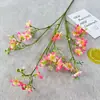 Estilo fresco ramo de simulación flor de daphne de un solo tallo flor de colza de jardín flor pequeña rota relleno de arreglo floral flor decoración de boda flor artificial