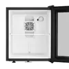 Refrigerador Mini con Puerta de Vidrio de 30L Hotel Silencioso Dormitorio Mini Pequeño Barra de Hielo Refrigerador Doméstico Pequeño Refrigerador