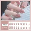 Uñas Portátiles Hechas a Mano al por Mayor Xiaohongshu Douyin Manicura Mariposa Destello Plateado Parche de Uña Portátil