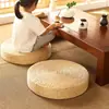 Cojín Futón de Paja Engrosado Colchoneta de Meditación Zen Cojín para el Hogar para Meditación Adoración Buda Colchoneta Po Redonda Estilo Japonés Colchoneta Tatami