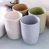 Simples cor lisa de proteção ambiental casal de plástico lavar copo redondo gargarejo copo escova copo correndo Jianghu Cup atacado