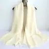 Bufanda Grande Roja de Seda para Mujer, Bufanda de Moda para Primavera y Otoño, Chal de Gasa, Bufanda de Color Sólido para Invierno, Bufanda Larga para Bailar, Nueva
