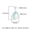 Novo Pingente de Prata Esterlina S925 Estilo Ins Água-Marinha Sintética Assimétrico Gota d'Água Acessórios para Pingente de Colar de Cristal DIY