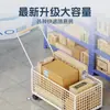 Carrito de mensajería para uso doméstico, carrito de entrega y compras ultraligero, modelo nuevo con ruedas, una herramienta mágica para recoger paquetes
